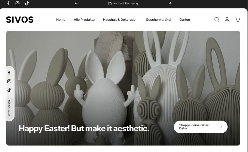 SIVOS – Onlineshop für Haushalt, Dekoration und Geschenkartikel